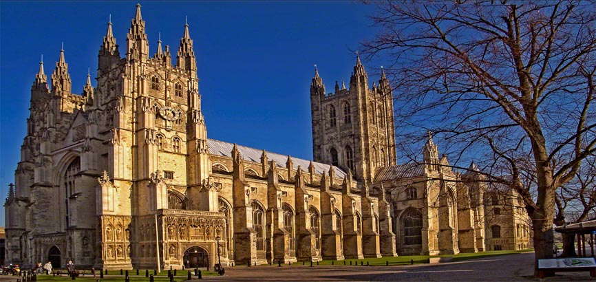 Canterbury cathedral uitzicht