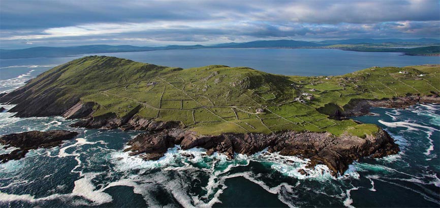 West-Cork en Kerry uitzicht vanaf boven